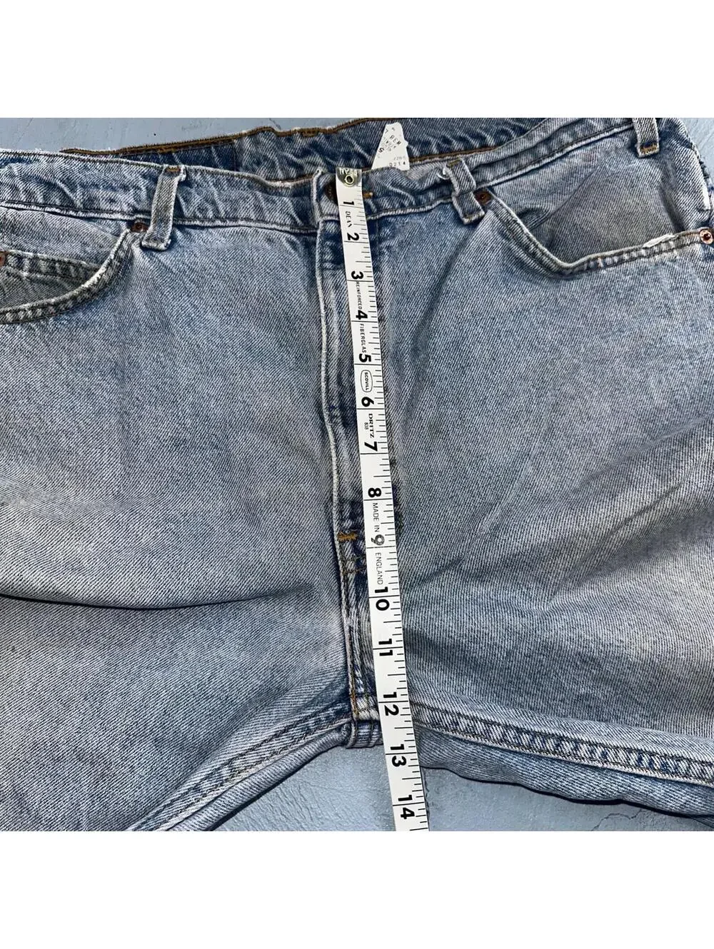 Levis 505 Vintage 90s Mexico Orange Tab Jeans 38x32 Blue Light Wash Act 36x30